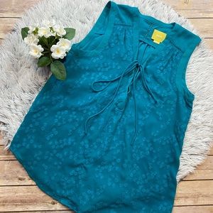 FINAL SALE: Maeve Embroidered Lace Up Tank